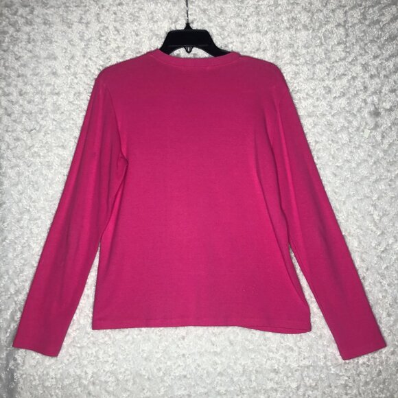 Fresh Produce Women's Pink‎ Button Cardigan Made in the USA Size Large - Picture 3 of 3